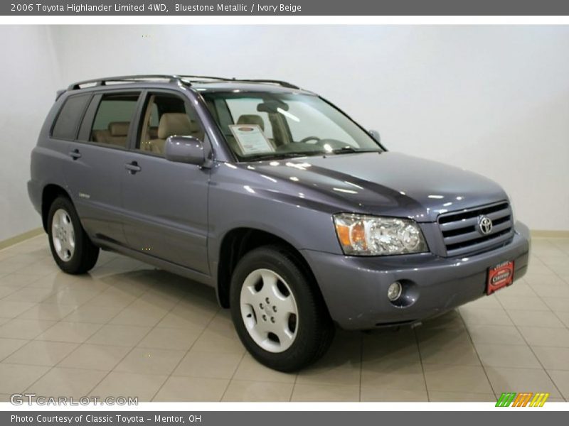 Bluestone Metallic / Ivory Beige 2006 Toyota Highlander Limited 4WD