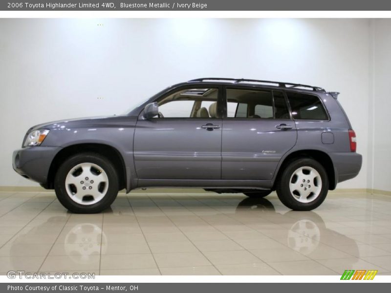 Bluestone Metallic / Ivory Beige 2006 Toyota Highlander Limited 4WD