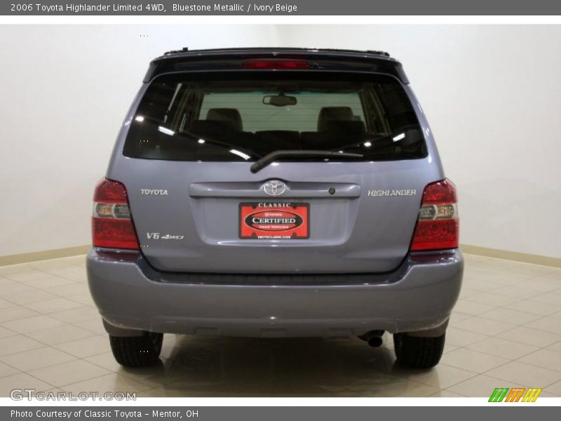 Bluestone Metallic / Ivory Beige 2006 Toyota Highlander Limited 4WD