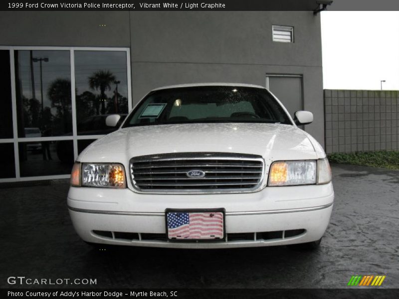 Vibrant White / Light Graphite 1999 Ford Crown Victoria Police Interceptor