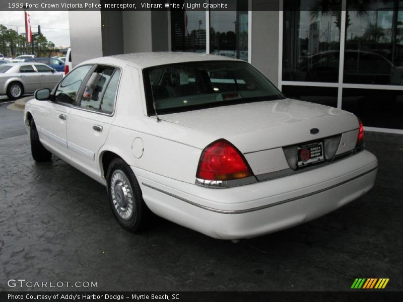 Vibrant White / Light Graphite 1999 Ford Crown Victoria Police Interceptor