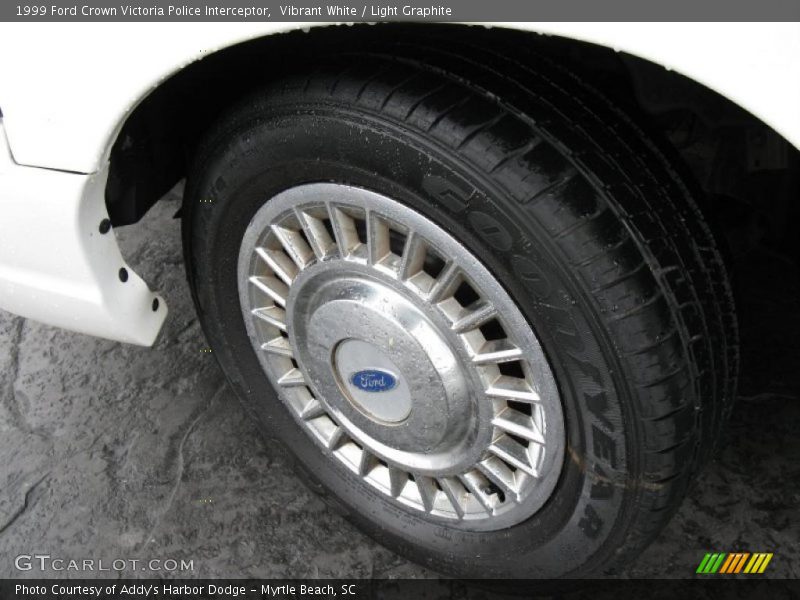 Vibrant White / Light Graphite 1999 Ford Crown Victoria Police Interceptor