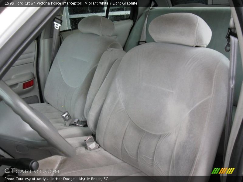 Vibrant White / Light Graphite 1999 Ford Crown Victoria Police Interceptor