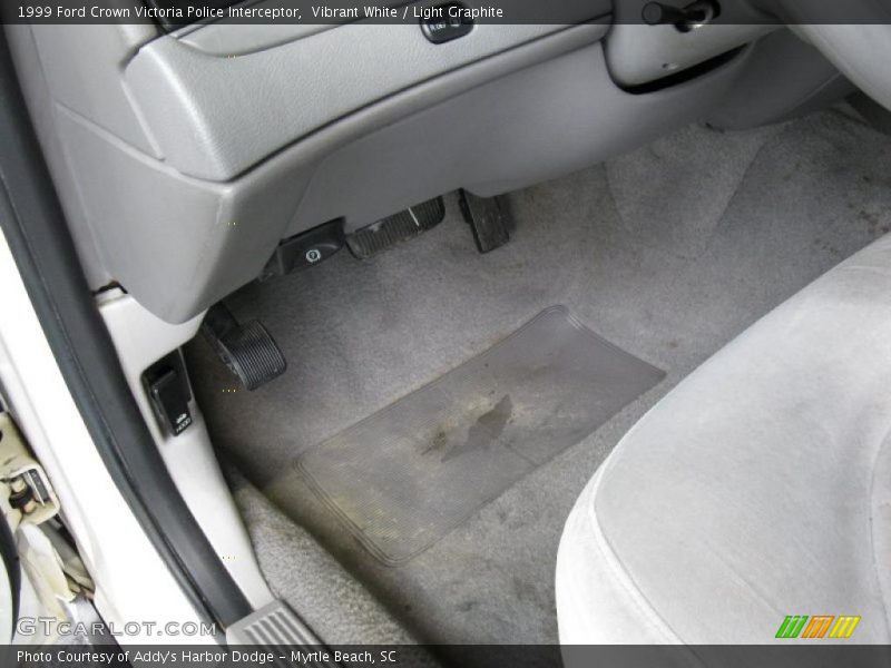 Vibrant White / Light Graphite 1999 Ford Crown Victoria Police Interceptor