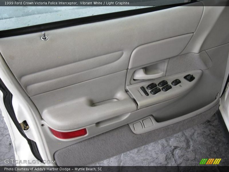 Vibrant White / Light Graphite 1999 Ford Crown Victoria Police Interceptor