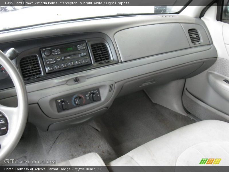Vibrant White / Light Graphite 1999 Ford Crown Victoria Police Interceptor