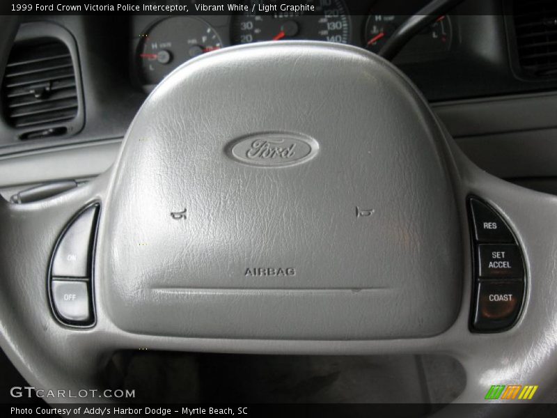 Vibrant White / Light Graphite 1999 Ford Crown Victoria Police Interceptor