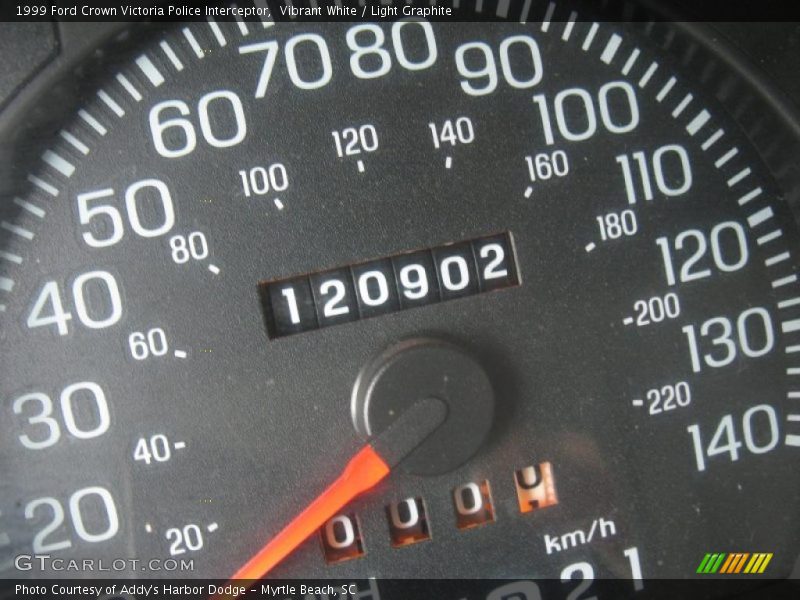 Vibrant White / Light Graphite 1999 Ford Crown Victoria Police Interceptor