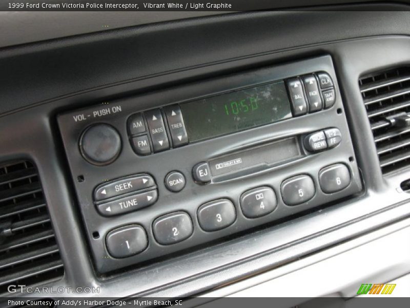 Vibrant White / Light Graphite 1999 Ford Crown Victoria Police Interceptor