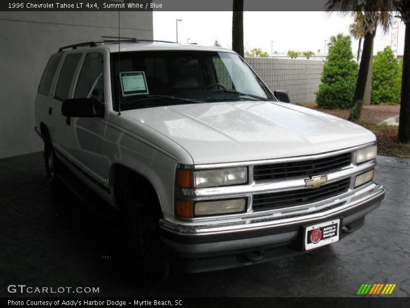 Summit White / Blue 1996 Chevrolet Tahoe LT 4x4