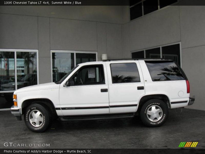 Summit White / Blue 1996 Chevrolet Tahoe LT 4x4