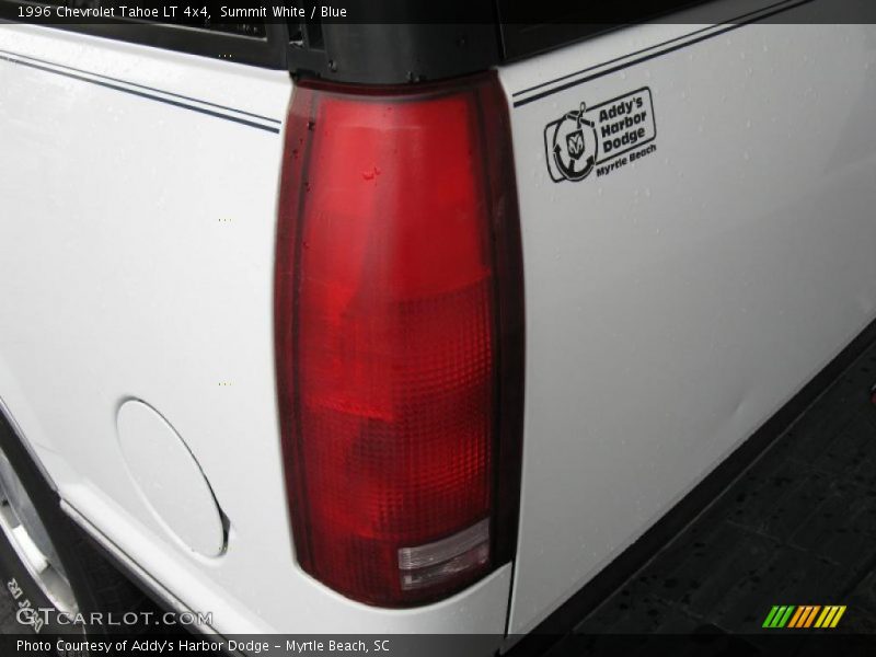 Summit White / Blue 1996 Chevrolet Tahoe LT 4x4
