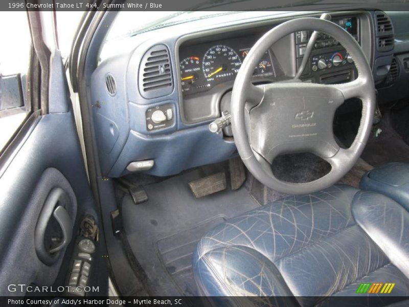 Summit White / Blue 1996 Chevrolet Tahoe LT 4x4