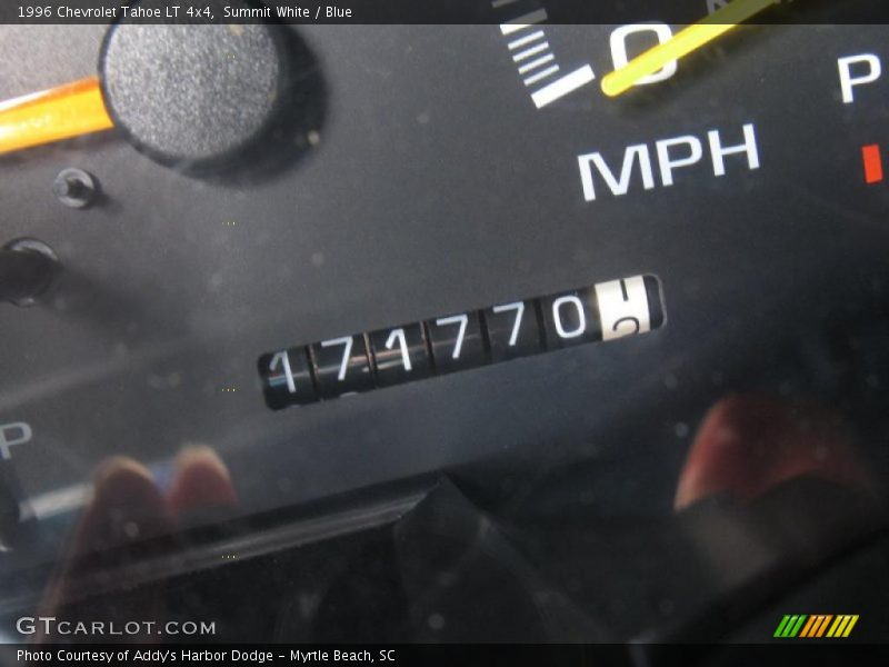 Summit White / Blue 1996 Chevrolet Tahoe LT 4x4