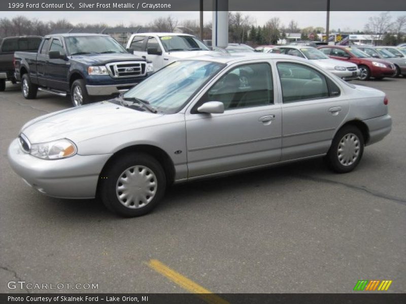 Silver Frost Metallic / Graystone 1999 Ford Contour LX