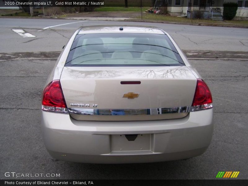 Gold Mist Metallic / Neutral 2010 Chevrolet Impala LT