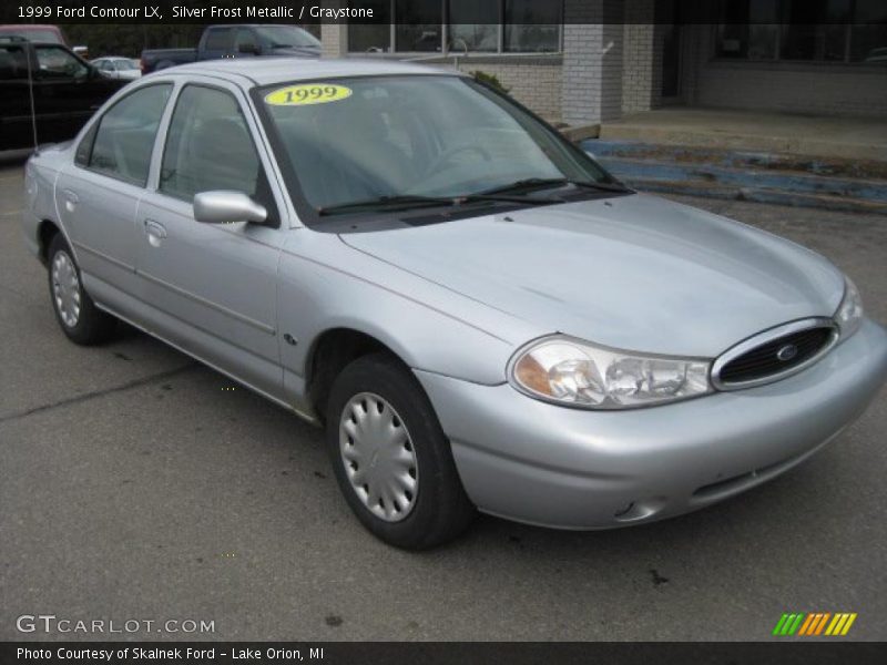 Silver Frost Metallic / Graystone 1999 Ford Contour LX