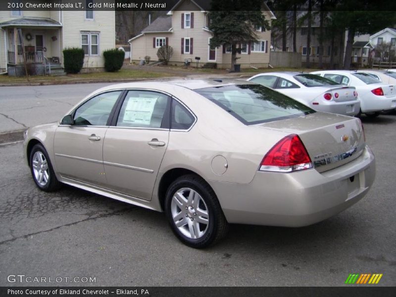 Gold Mist Metallic / Neutral 2010 Chevrolet Impala LT