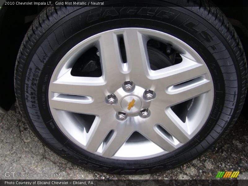 Gold Mist Metallic / Neutral 2010 Chevrolet Impala LT