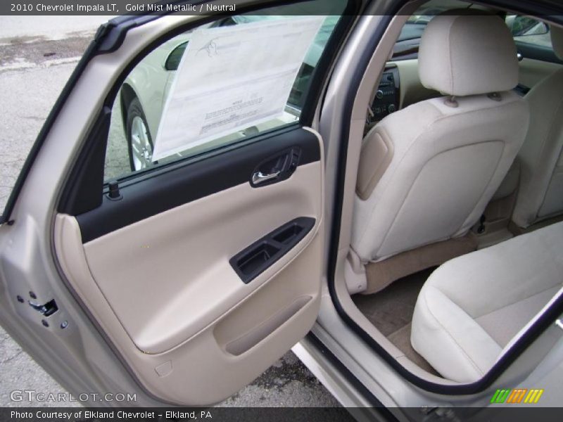 Gold Mist Metallic / Neutral 2010 Chevrolet Impala LT