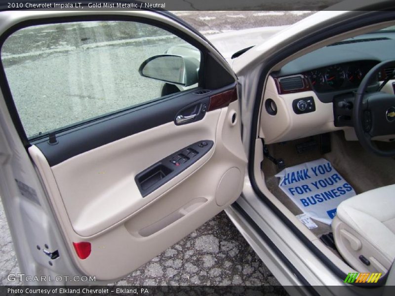 Gold Mist Metallic / Neutral 2010 Chevrolet Impala LT