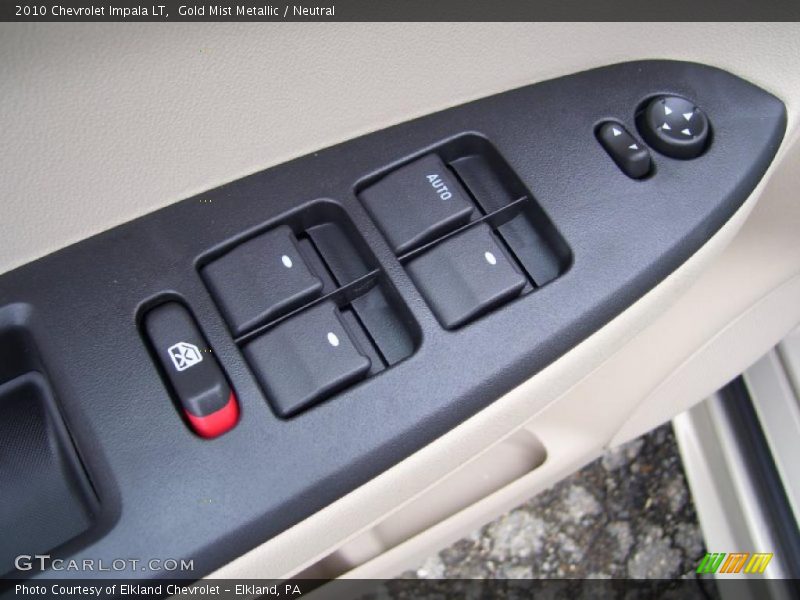 Gold Mist Metallic / Neutral 2010 Chevrolet Impala LT