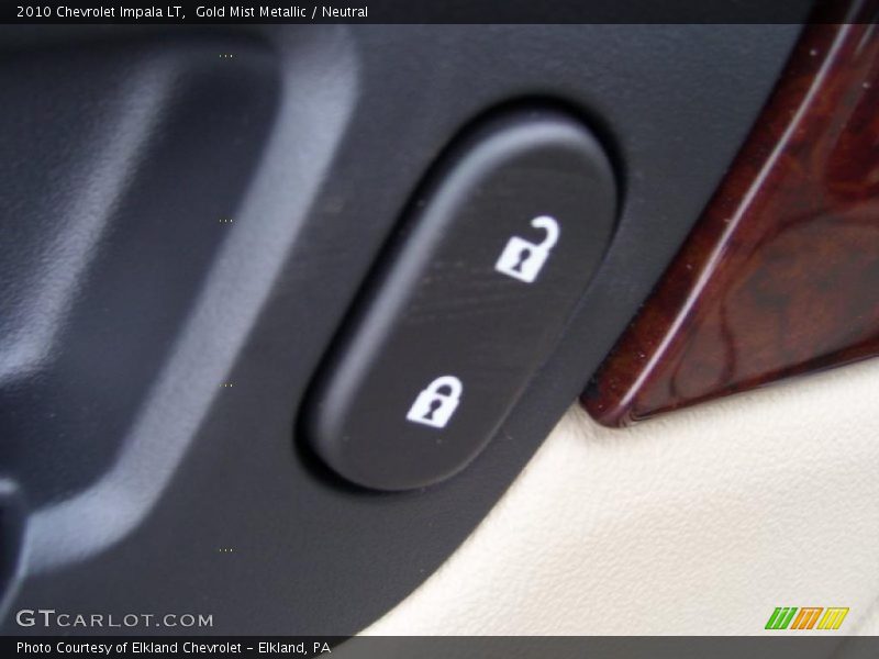 Gold Mist Metallic / Neutral 2010 Chevrolet Impala LT