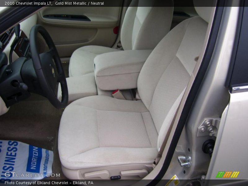 Gold Mist Metallic / Neutral 2010 Chevrolet Impala LT