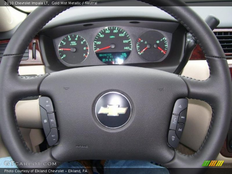 Gold Mist Metallic / Neutral 2010 Chevrolet Impala LT