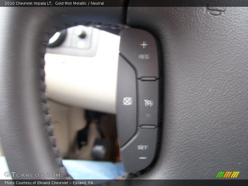 Gold Mist Metallic / Neutral 2010 Chevrolet Impala LT