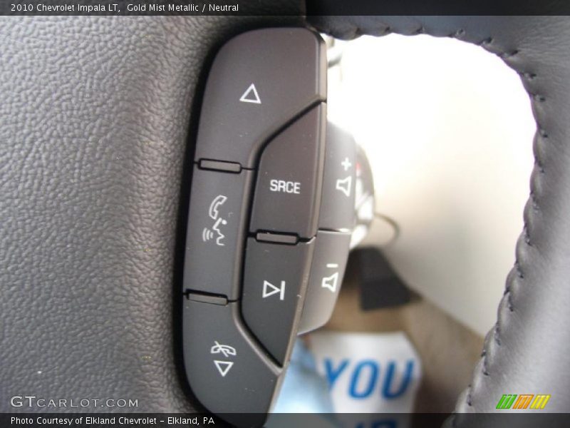 Gold Mist Metallic / Neutral 2010 Chevrolet Impala LT