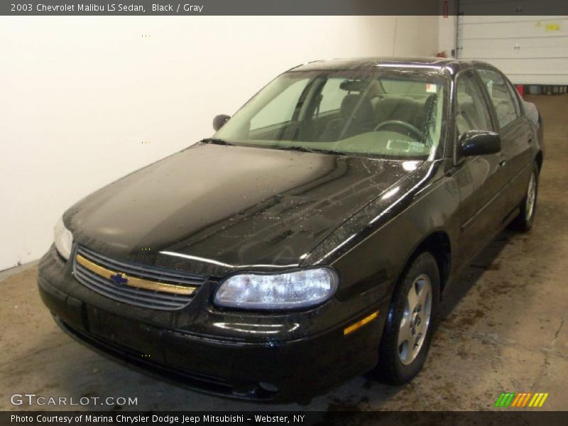 Black / Gray 2003 Chevrolet Malibu LS Sedan