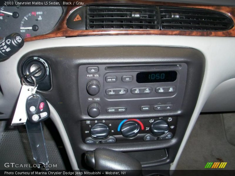 Black / Gray 2003 Chevrolet Malibu LS Sedan