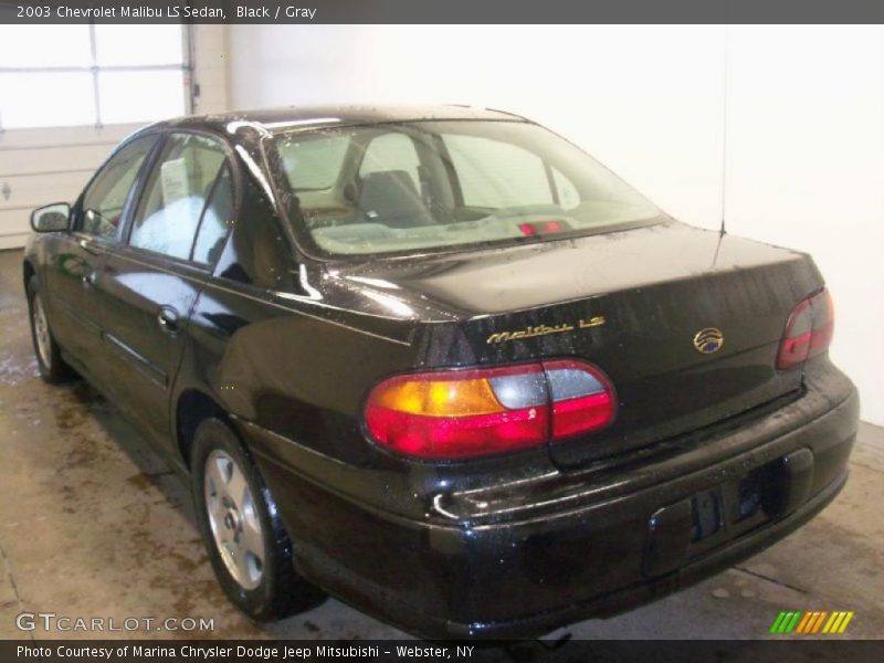 Black / Gray 2003 Chevrolet Malibu LS Sedan