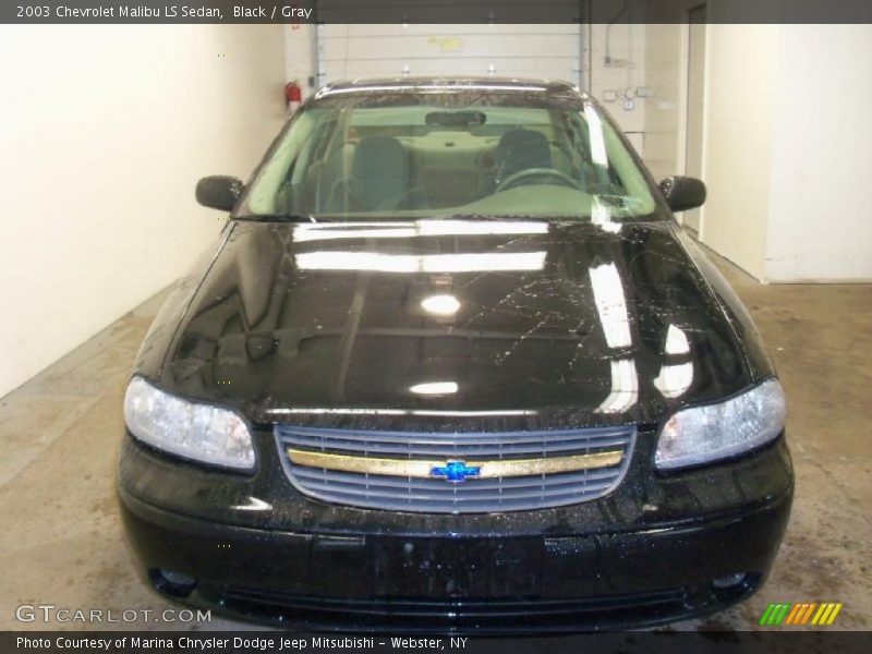 Black / Gray 2003 Chevrolet Malibu LS Sedan