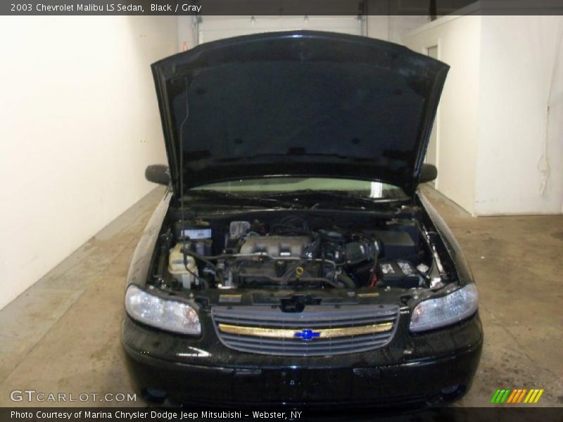 Black / Gray 2003 Chevrolet Malibu LS Sedan