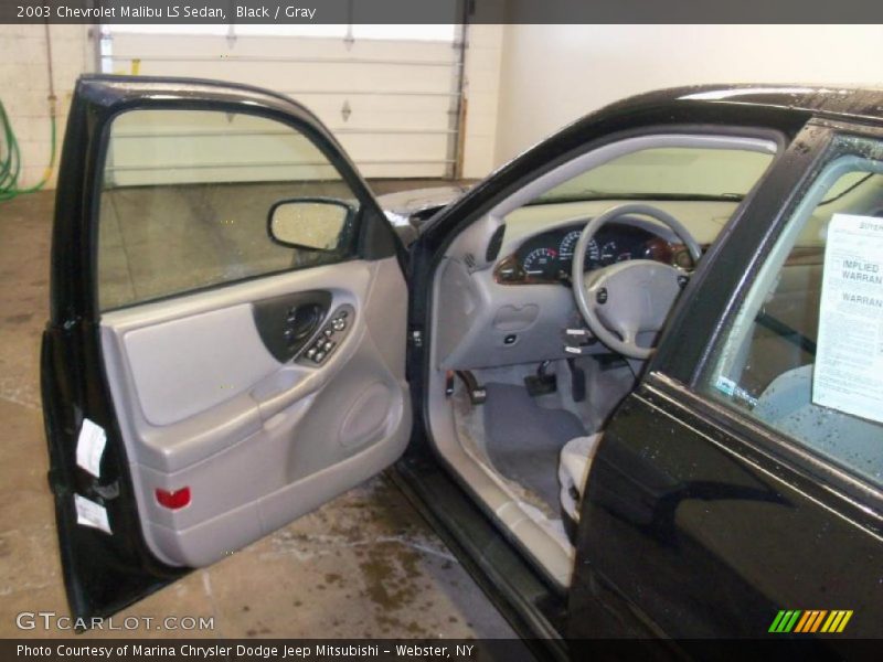 Black / Gray 2003 Chevrolet Malibu LS Sedan