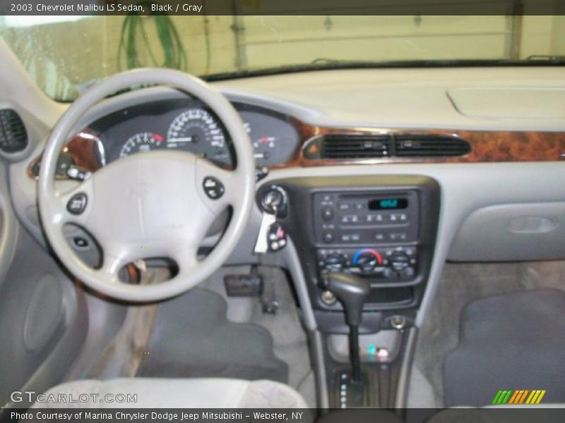 Black / Gray 2003 Chevrolet Malibu LS Sedan