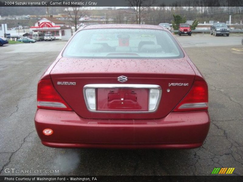 Garnet Red Metallic / Gray 2004 Suzuki Verona EX