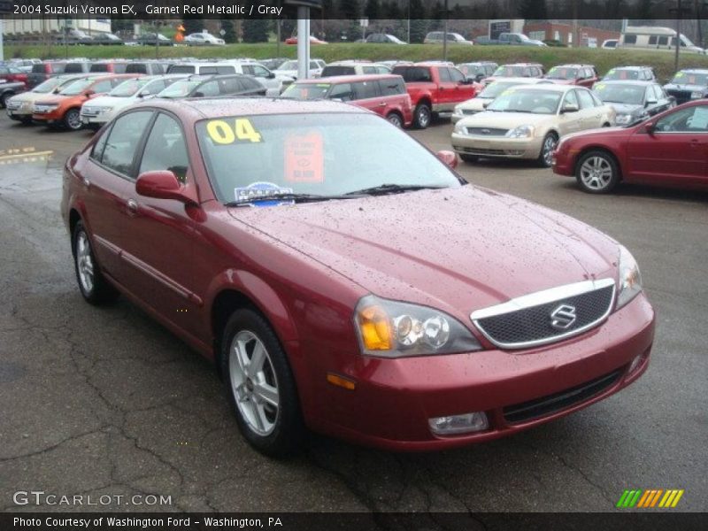 Garnet Red Metallic / Gray 2004 Suzuki Verona EX