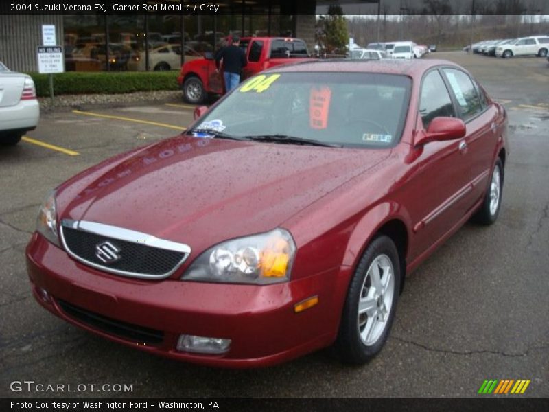 Garnet Red Metallic / Gray 2004 Suzuki Verona EX