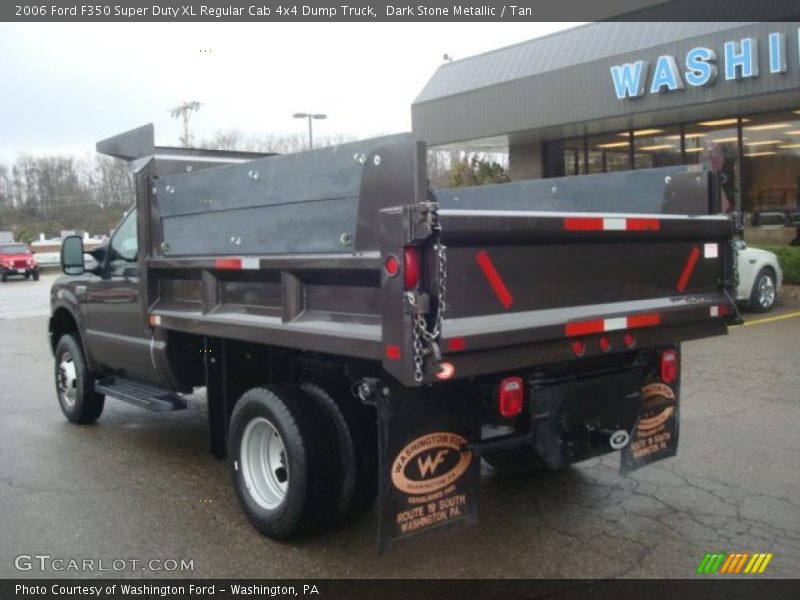 Dark Stone Metallic / Tan 2006 Ford F350 Super Duty XL Regular Cab 4x4 Dump Truck