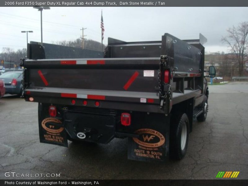 Dark Stone Metallic / Tan 2006 Ford F350 Super Duty XL Regular Cab 4x4 Dump Truck