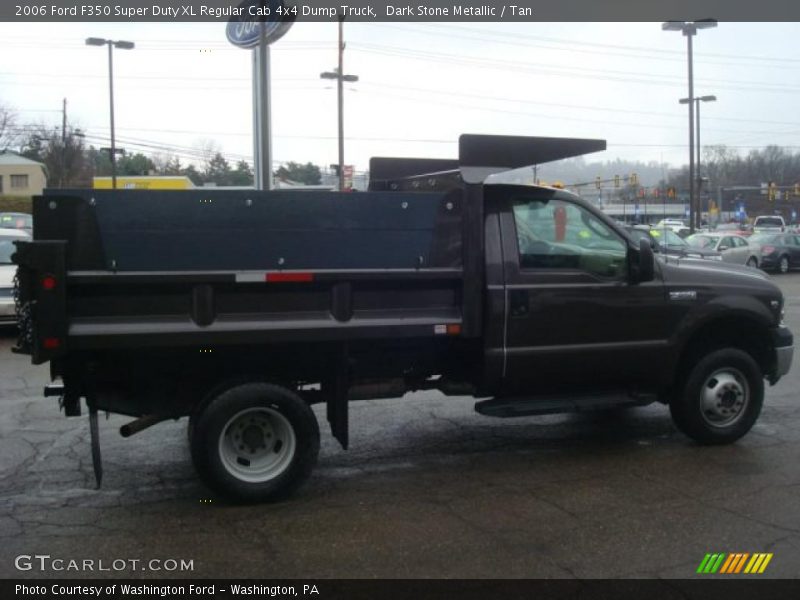 Dark Stone Metallic / Tan 2006 Ford F350 Super Duty XL Regular Cab 4x4 Dump Truck