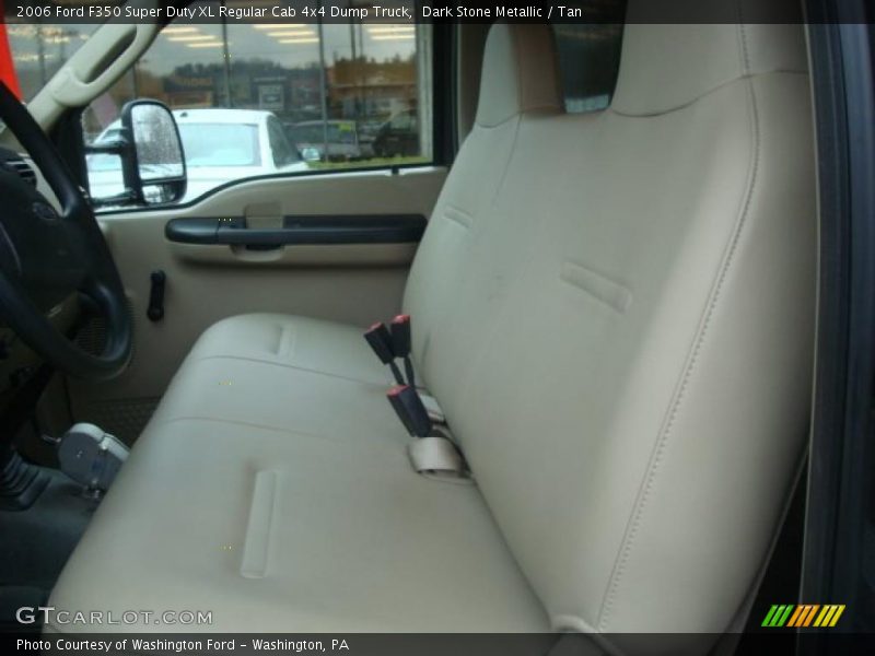 Dark Stone Metallic / Tan 2006 Ford F350 Super Duty XL Regular Cab 4x4 Dump Truck