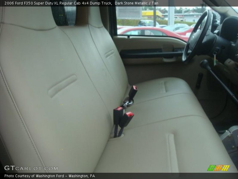 Dark Stone Metallic / Tan 2006 Ford F350 Super Duty XL Regular Cab 4x4 Dump Truck