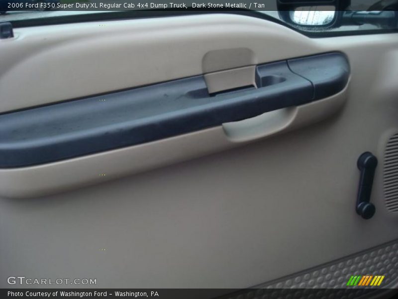 Dark Stone Metallic / Tan 2006 Ford F350 Super Duty XL Regular Cab 4x4 Dump Truck