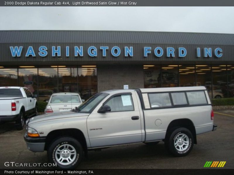 Light Driftwood Satin Glow / Mist Gray 2000 Dodge Dakota Regular Cab 4x4