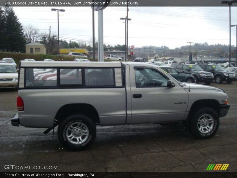Light Driftwood Satin Glow / Mist Gray 2000 Dodge Dakota Regular Cab 4x4