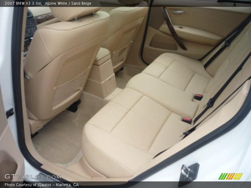 Alpine White / Sand Beige 2007 BMW X3 3.0si